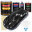 Black Sparkle Metallic - Urethane Basecoat with Clearcoat Auto Paint - Complete Medium Gallon Paint Kit - Professional Automotive Car Truck Coating