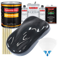 Phantom Black Pearl Urethane Basecoat with European Clearcoat Auto Paint - Complete Gallon Paint Color Kit - Automotive Refinish Coating