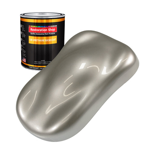 Bright Silver Metallic - Urethane Basecoat Auto Paint - Quart Paint Color Only - Professional High Gloss Automotive, Car, Truck Coating