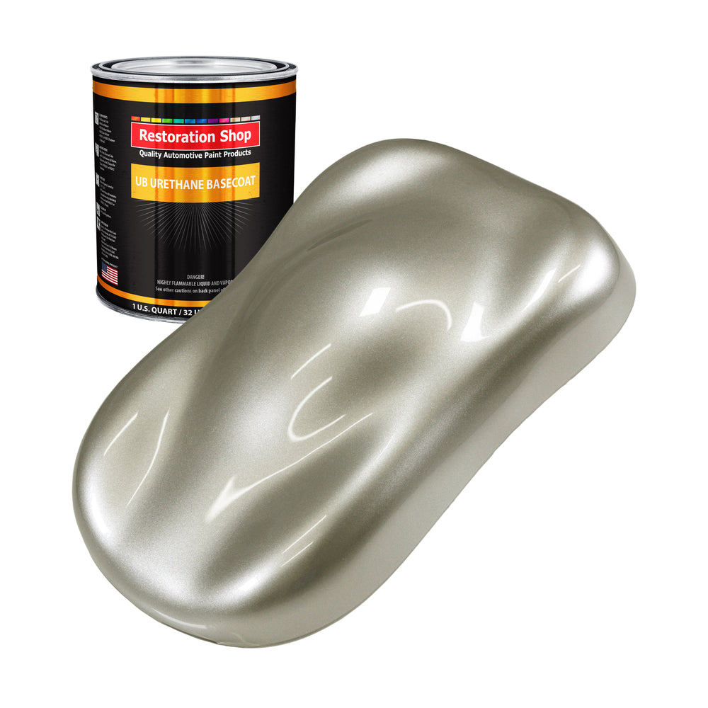 Galaxy Silver Metallic - Urethane Basecoat Auto Paint - Quart Paint Color Only - Professional High Gloss Automotive, Car, Truck Coating
