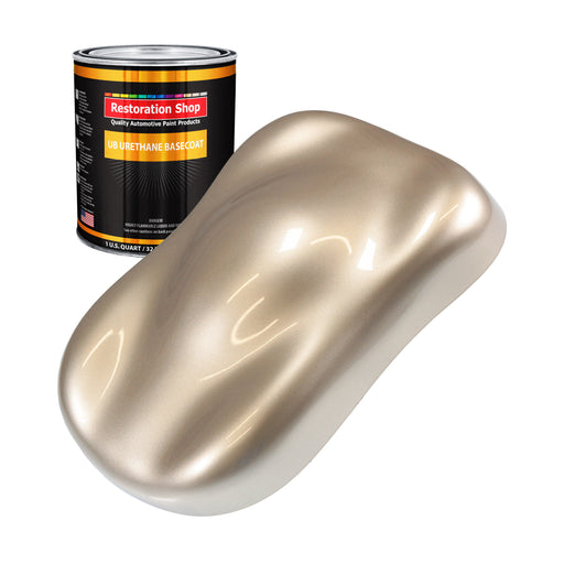 Cashmere Gold Metallic - Urethane Basecoat Auto Paint - Quart Paint Color Only - Professional High Gloss Automotive, Car, Truck Coating