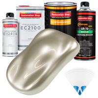 Gold Mist Metallic Urethane Basecoat with European Clearcoat Auto Paint - Complete Quart Paint Color Kit - Automotive Refinish Coating