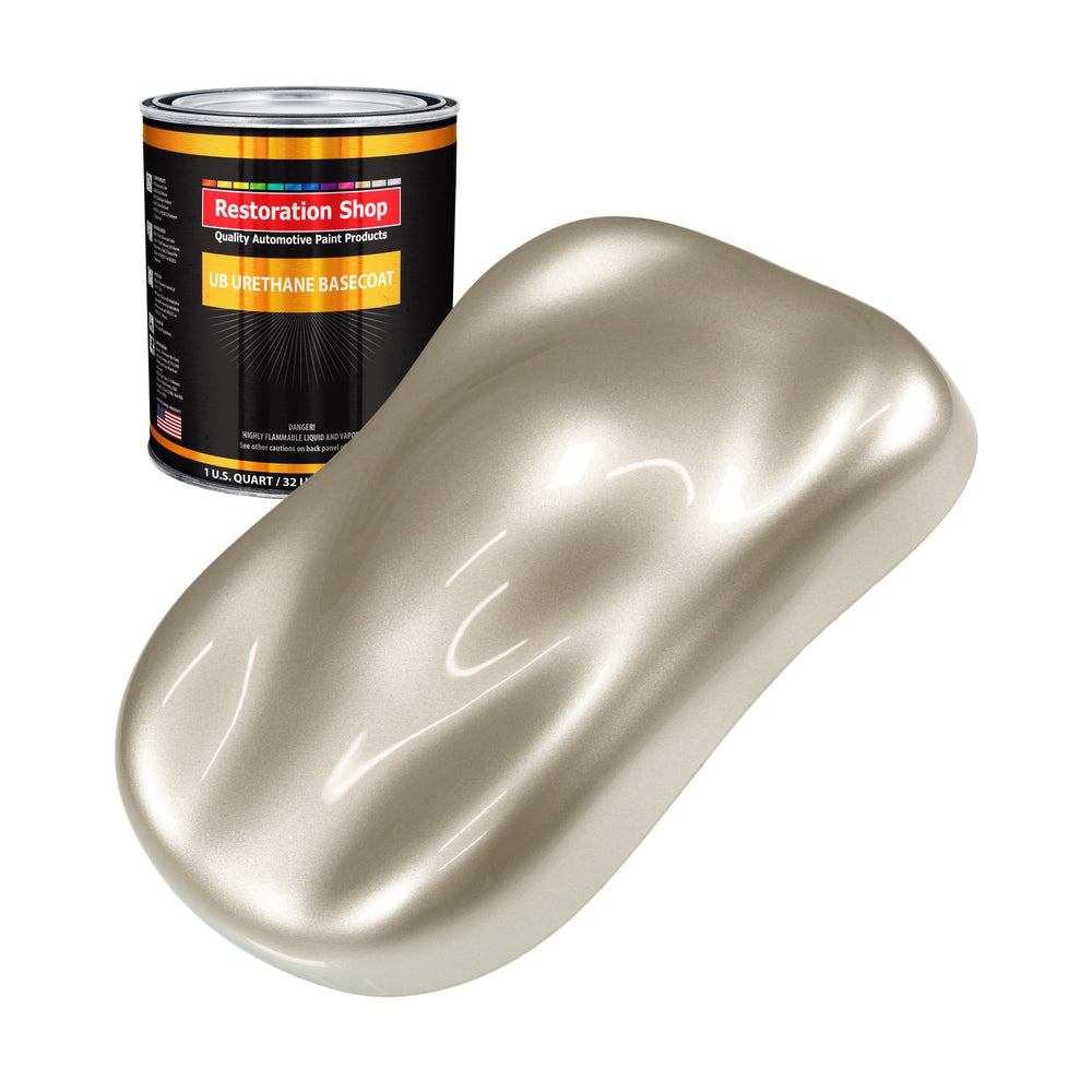 Gold Mist Metallic - Urethane Basecoat Auto Paint - Quart Paint Color Only - Professional High Gloss Automotive, Car, Truck Coating