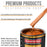 Inferno Orange Pearl Metallic - Urethane Basecoat with Clearcoat Auto Paint (Complete Fast Gallon Paint Kit) Professional Automotive Car Truck Coating