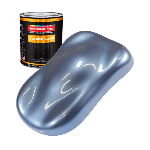 Sonic Blue Metallic - Urethane Basecoat Auto Paint - Quart Paint Color Only - Professional High Gloss Automotive, Car, Truck Coating