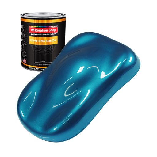 Cobra Blue Metallic - Urethane Basecoat Auto Paint - Quart Paint Color Only - Professional High Gloss Automotive, Car, Truck Coating
