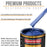 Daytona Blue Pearl - Urethane Basecoat with Clearcoat Auto Paint - Complete Fast Gallon Paint Kit - Professional Gloss Automotive Car Truck Coating