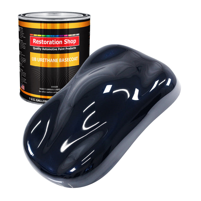 Nightwatch Blue Metallic - Urethane Basecoat Auto Paint - Gallon Paint Color Only - Professional High Gloss Automotive, Car, Truck Coating
