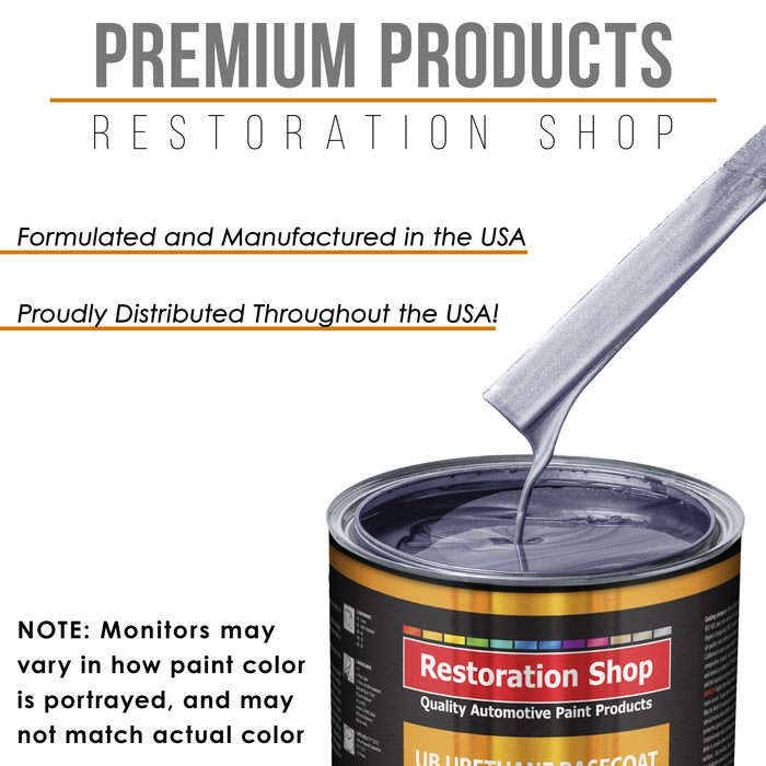 Astro Blue Metallic - Urethane Basecoat with Premium Clearcoat Auto Paint (Complete Slow Gallon Paint Kit) Professional High Gloss Automotive Coating