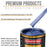 Cosmic Blue Metallic - Urethane Basecoat with Premium Clearcoat Auto Paint - Complete Medium Quart Paint Kit - Professional Gloss Automotive Coating