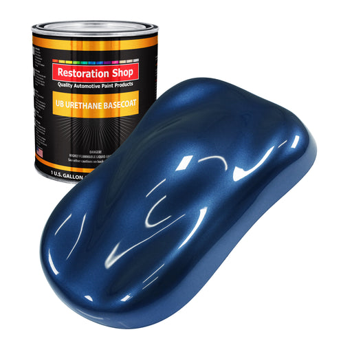 Sapphire Blue Metallic - Urethane Basecoat Auto Paint - Gallon Paint Color Only - Professional High Gloss Automotive, Car, Truck Coating