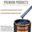 Sapphire Blue Metallic - Urethane Basecoat with Clearcoat Auto Paint (Complete Fast Gallon Paint Kit) Professional Gloss Automotive Car Truck Coating