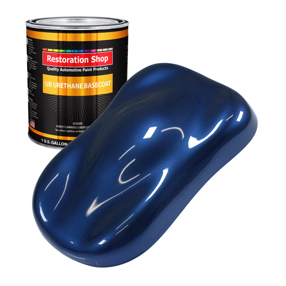 Daytona Blue Metallic - Urethane Basecoat Auto Paint - Gallon Paint Color Only - Professional High Gloss Automotive, Car, Truck Coating