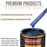 Daytona Blue Metallic - Urethane Basecoat with Premium Clearcoat Auto Paint - Complete Medium Quart Paint Kit - Professional Gloss Automotive Coating