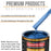 Burn Out Blue Metallic - Urethane Basecoat with Premium Clearcoat Auto Paint - Complete Medium Quart Paint Kit - Professional Gloss Automotive Coating