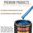Fiji Blue Metallic - Urethane Basecoat with Premium Clearcoat Auto Paint - Complete Fast Gallon Paint Kit - Professional High Gloss Automotive Coating