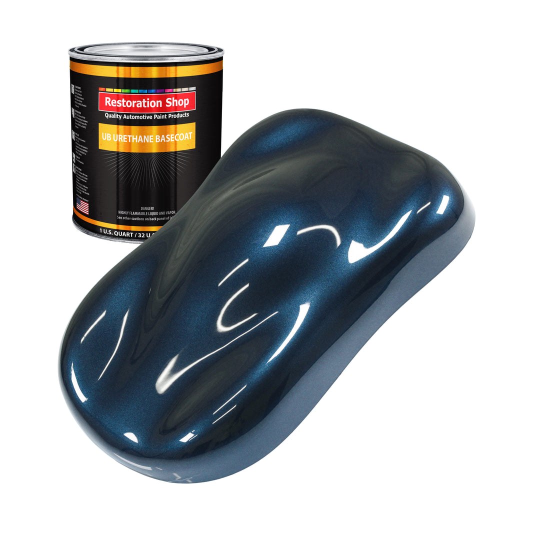 Moonlight Drive Blue Metallic - Urethane Basecoat Auto Paint - Quart Paint Color Only - Professional High Gloss Automotive, Car, Truck Coating