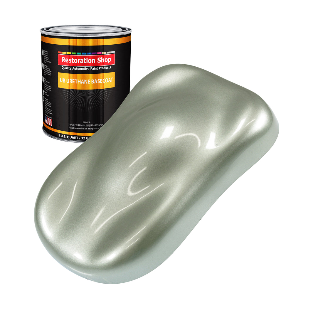 Sage Green Metallic - Urethane Basecoat Auto Paint - Quart Paint Color Only - Professional High Gloss Automotive, Car, Truck Coating