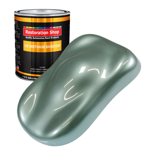 Slate Green Metallic - Urethane Basecoat Auto Paint - Gallon Paint Color Only - Professional High Gloss Automotive, Car, Truck Coating