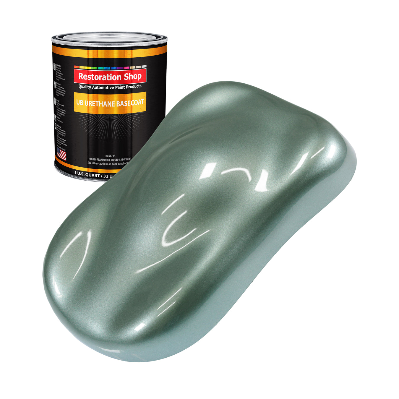 Urethane Basecoat Paint - Slate Green Metallic