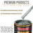 Steel Gray Metallic - Urethane Basecoat with Clearcoat Auto Paint - Complete Medium Quart Paint Kit - Professional Gloss Automotive Car Truck Coating