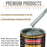 Steel Gray Metallic - Urethane Basecoat with Premium Clearcoat Auto Paint (Complete Slow Gallon Paint Kit) Professional High Gloss Automotive Coating