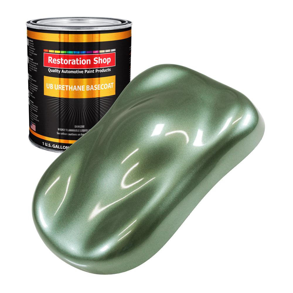 Fern Green Metallic - Urethane Basecoat Auto Paint - Gallon Paint Color Only - Professional High Gloss Automotive, Car, Truck Coating