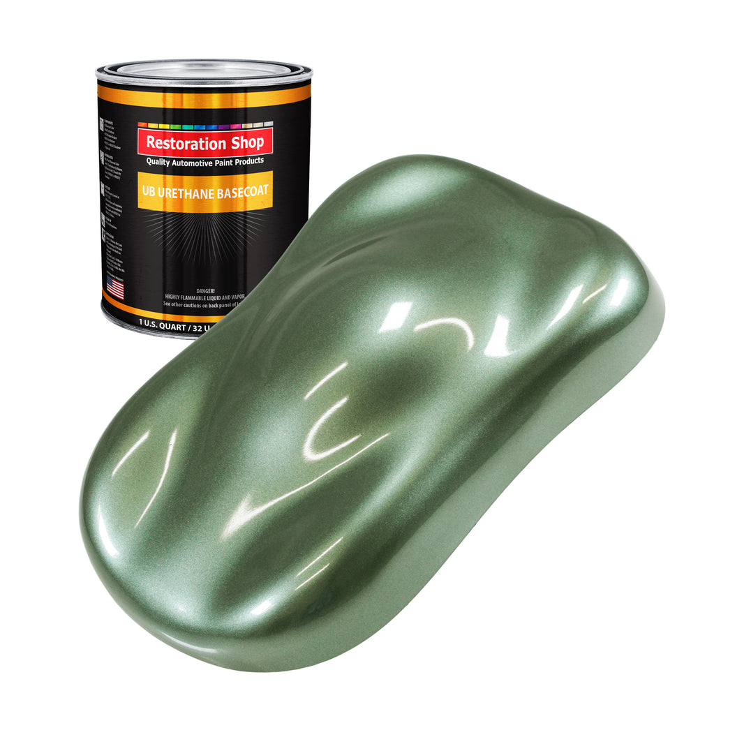 Fern Green Metallic - Urethane Basecoat Auto Paint - Quart Paint Color Only - Professional High Gloss Automotive, Car, Truck Coating