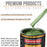 Medium Green Metallic - Urethane Basecoat with Clearcoat Auto Paint, 1 Gallon Kit - Complete Medium Gallon Paint Kit - Pro Automotive Coating