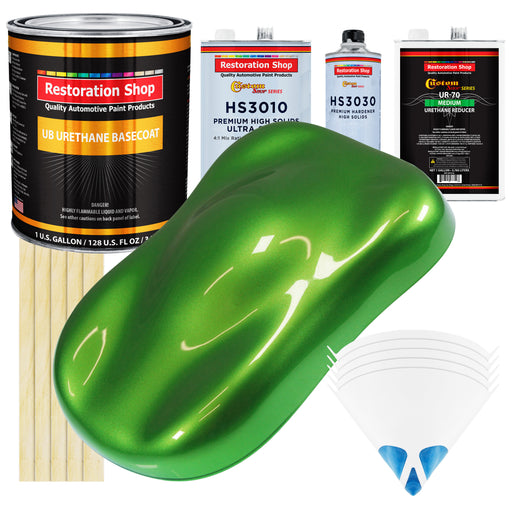 Synergy Green Metallic - Urethane Basecoat with Premium Clearcoat Auto Paint (Complete Medium Gallon Paint Kit) Professional Gloss Automotive Coating