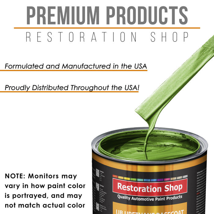 Synergy Green Metallic - Urethane Basecoat with Premium Clearcoat Auto Paint - Complete Slow Gallon Paint Kit - Professional Gloss Automotive Coating