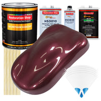Vintage Burgundy Metallic - Urethane Basecoat with Premium Clearcoat Auto Paint - Complete Medium Gallon Paint Kit - Professional Automotive Coating