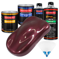 Vintage Burgundy Metallic - Urethane Basecoat with Clearcoat Auto Paint - Complete Medium Quart Paint Kit - Professional Automotive Car Truck Coating
