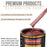 Candy Apple Red Metallic - Urethane Basecoat with Clearcoat Auto Paint - Complete Medium Quart Paint Kit - Professional Automotive Car Truck Coating