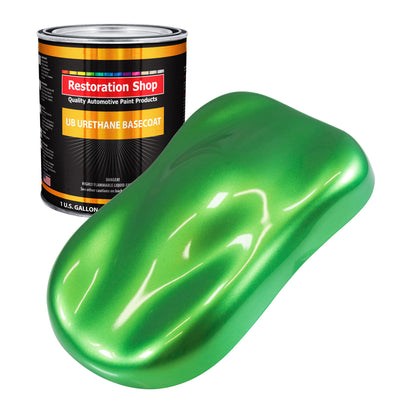Firemist Lime - Urethane Basecoat Auto Paint - Gallon Paint Color Only - Professional High Gloss Automotive, Car, Truck Coating