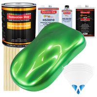 Firemist Lime - Urethane Basecoat with Premium Clearcoat Auto Paint - Complete Fast Gallon Paint Kit - Professional High Gloss Automotive Coating