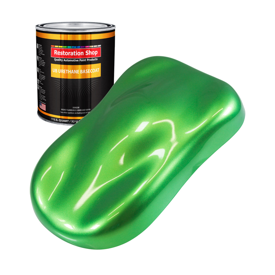 Firemist Lime - Urethane Basecoat Auto Paint - Quart Paint Color Only - Professional High Gloss Automotive, Car, Truck Coating