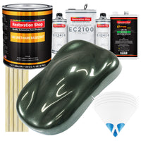 Fathom Green Firemist Urethane Basecoat with European Clearcoat Auto Paint - Complete Gallon Paint Color Kit - Automotive Refinish Coating