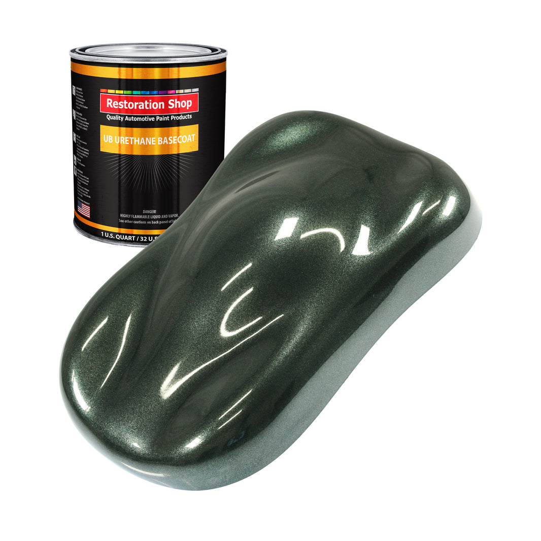 Fathom Green Firemist - Urethane Basecoat Auto Paint - Quart Paint Color Only - Professional High Gloss Automotive, Car, Truck Coating