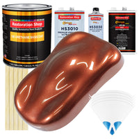 Saddle Brown Firemist - Urethane Basecoat with Premium Clearcoat Auto Paint - Complete Fast Gallon Paint Kit - Professional Gloss Automotive Coating