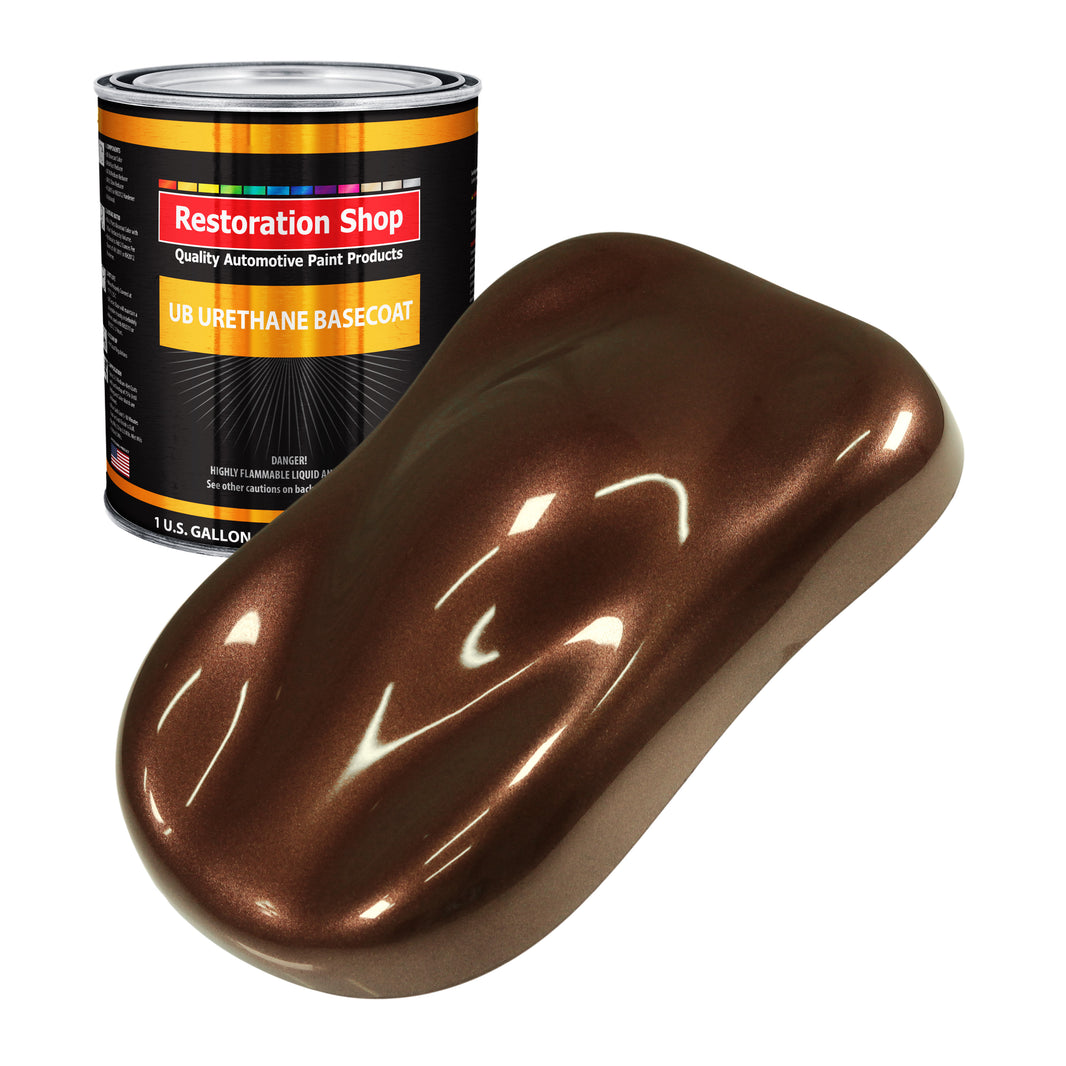 Whole Earth Brown Firemist - Urethane Basecoat Auto Paint - Gallon Paint Color Only - Professional High Gloss Automotive, Car, Truck Coating