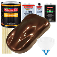 Whole Earth Brown Firemist - Urethane Basecoat with Premium Clearcoat Auto Paint - Complete Medium Gallon Paint Kit - Professional Automotive Coating