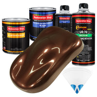 Whole Earth Brown Firemist - Urethane Basecoat with Clearcoat Auto Paint - Complete Medium Quart Paint Kit - Professional Automotive Car Truck Coating