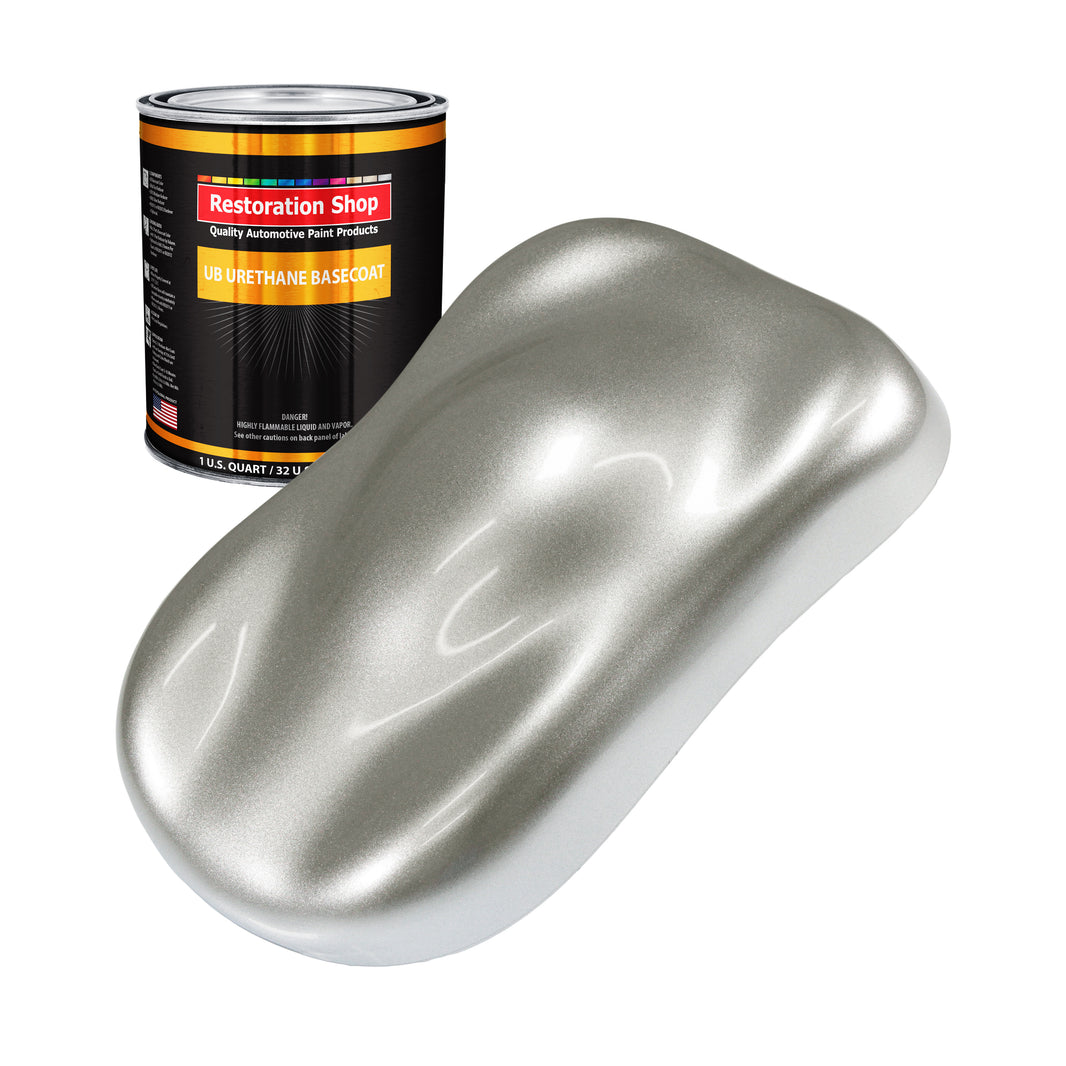 Brilliant Silver Firemist - Urethane Basecoat Auto Paint - Quart Paint Color Only - Professional High Gloss Automotive, Car, Truck Coating