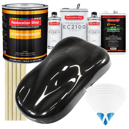 Black Diamond Firemist Urethane Basecoat with European Clearcoat Auto Paint - Complete Gallon Paint Color Kit - Automotive Refinish Coating