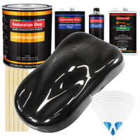Black Diamond Firemist - Urethane Basecoat with Clearcoat Auto Paint - Complete Medium Gallon Paint Kit - Professional Automotive Car Truck Coating