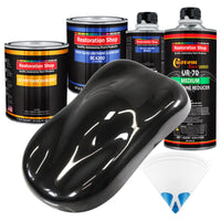 Black Diamond Firemist - Urethane Basecoat with Clearcoat Auto Paint (Complete Medium Quart Paint Kit) Professional Gloss Automotive Car Truck Coating