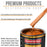 Firemist Orange - Urethane Basecoat with Premium Clearcoat Auto Paint - Complete Medium Gallon Paint Kit - Professional High Gloss Automotive Coating