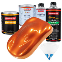 Firemist Orange - Urethane Basecoat with Premium Clearcoat Auto Paint - Complete Medium Quart Paint Kit - Professional High Gloss Automotive Coating