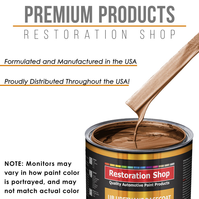 Bronze Firemist - Urethane Basecoat with Premium Clearcoat Auto Paint - Complete Slow Gallon Paint Kit - Professional High Gloss Automotive Coating